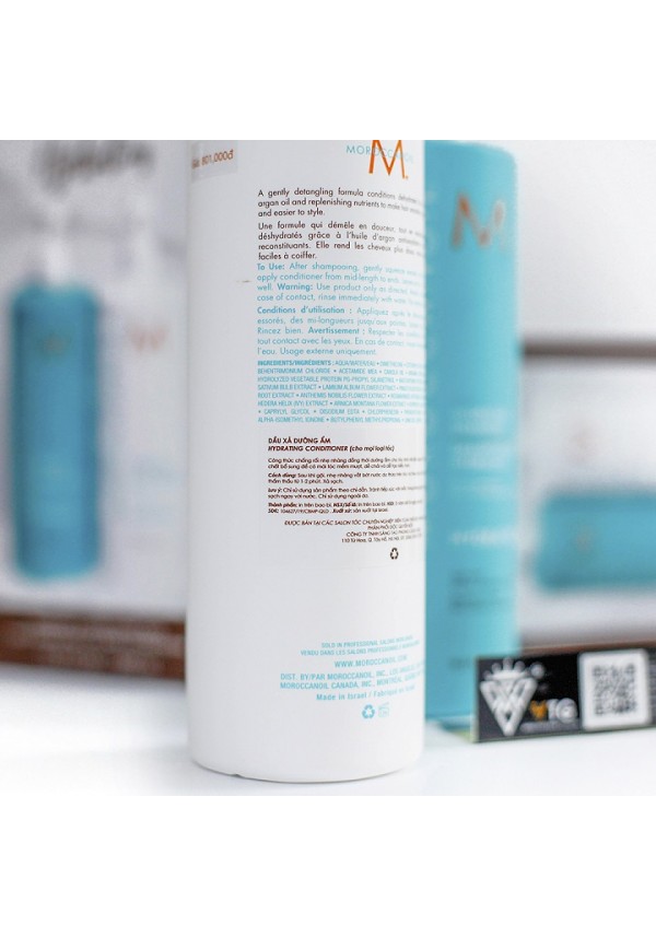 Cặp Dầu Gội Xả Moroccanoil Hydration 500ML - VTG DGM500